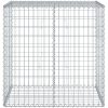 Gabionkorg med skydd galvaniserat järn vidaXL 100 x 50 x 100 cm – miniatyr 3