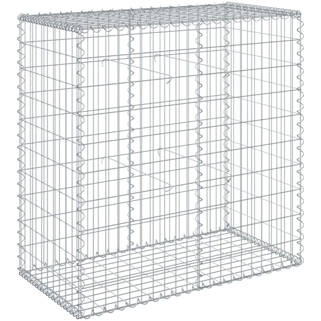 Gabionkorg med skydd galvaniserat järn vidaXL 100 x 50 x 100 cm – bild 5
