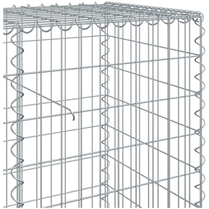 Gabionkorg med skydd galvaniserat järn vidaXL 100 x 50 x 100 cm – bild 6