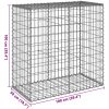 Gabionkorg med skydd galvaniserat järn vidaXL 100 x 50 x 100 cm – miniatyr 7