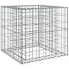 Gabionkorg silver 70x70x65 cm galvaniserat järn vidaXL – miniatyr 2