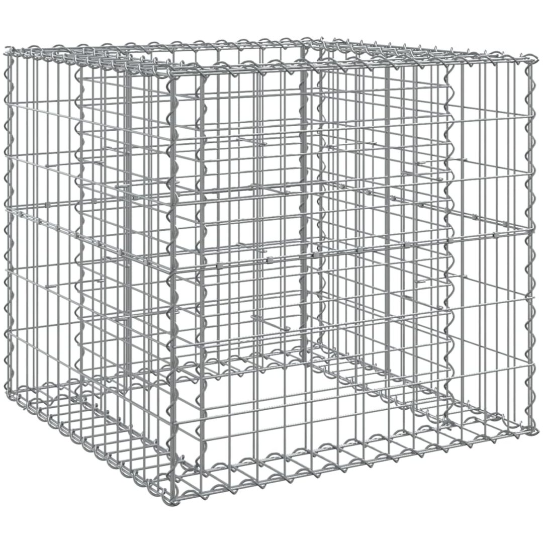 Gabionkorg silver 70x70x65 cm galvaniserat järn vidaXL – bild 2