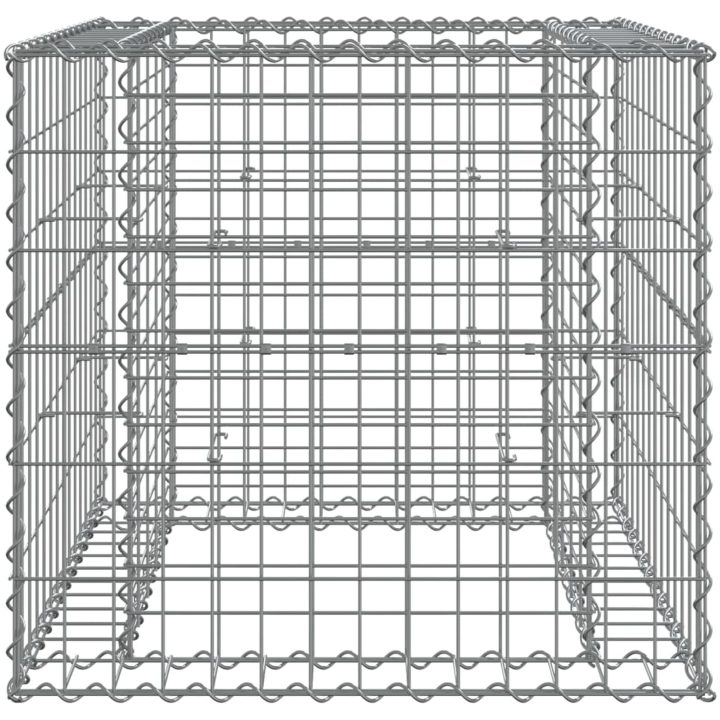 Gabionkorg silver 70x70x65 cm galvaniserat järn vidaXL – bild 5