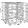 Gabionkorg silver 70x70x65 cm galvaniserat järn vidaXL – miniatyr 7
