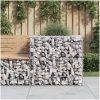 Gabionkorg silver 70x70x65 cm galvaniserat järn vidaXL – miniatyr 1