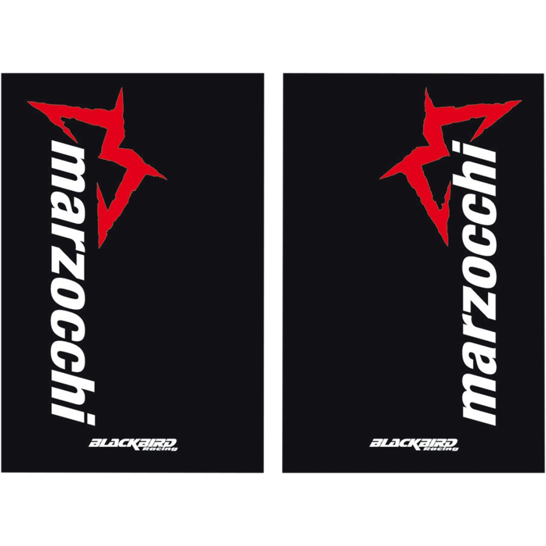Gaffelbensdekaler Marzocchi BLACKBIRD RACING Svart – bild 2