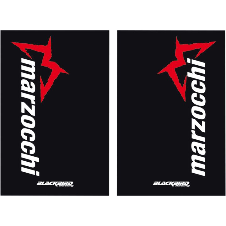 Gaffelbensdekaler Marzocchi BLACKBIRD RACING Svart – bild 2