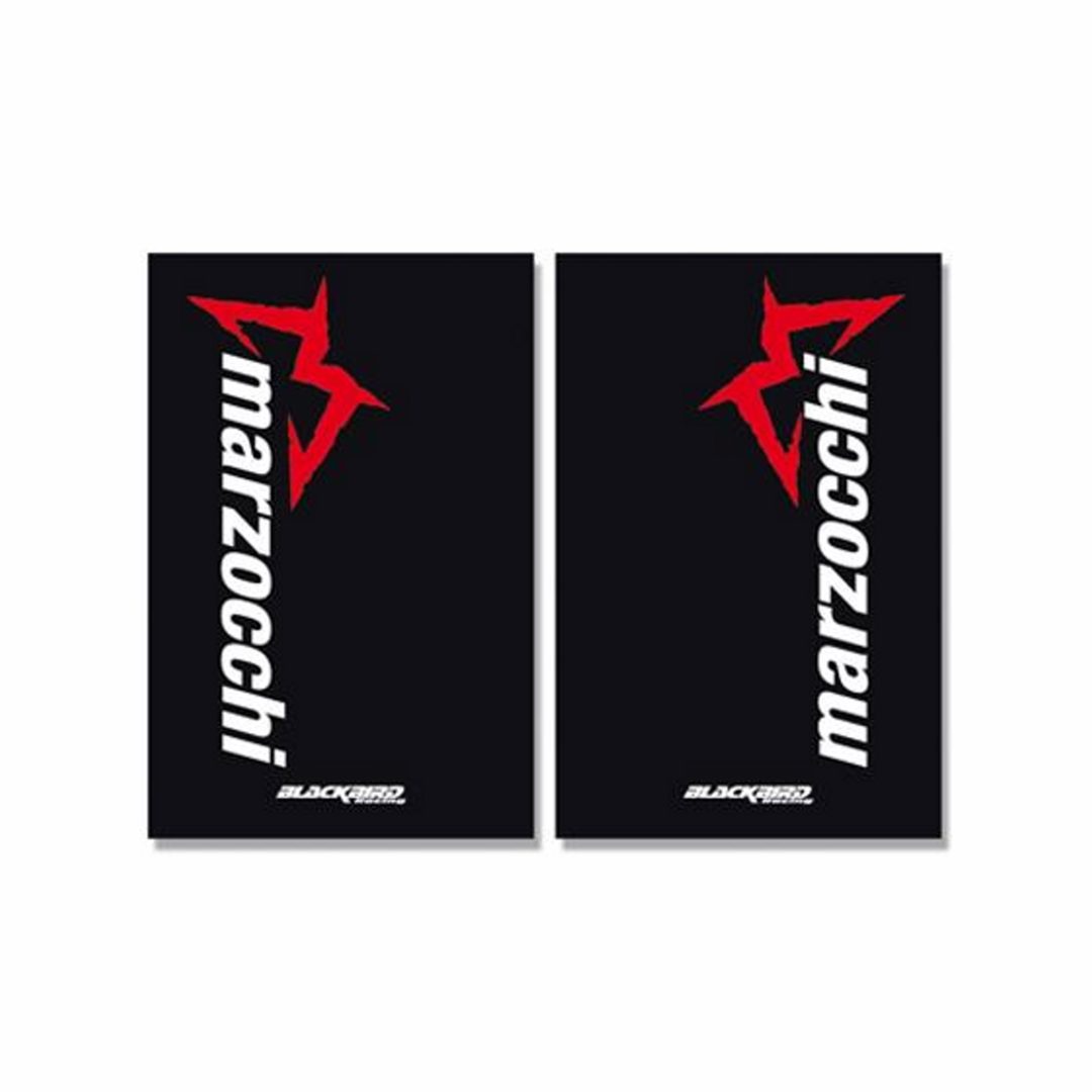 Gaffelbensdekaler Marzocchi BLACKBIRD RACING Svart