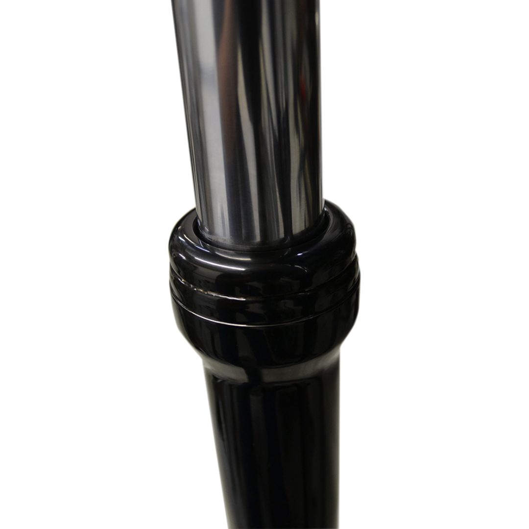 Gaffeldamasker Glansig Svart Pulverlackerad LA CHOPPERS COVER FORK BOOT 39MM BLK – bild 2