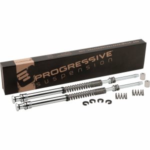 Gaffelkassetter Monotube Svart/krom PROGRESSIVE SUSPENSION