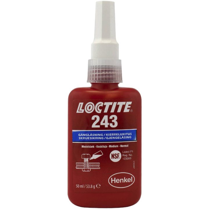 Gänglåsning medelstark 243 LOCTITE GÄNGLÅSNING NORM. OLJA 243 5ML – bild 3