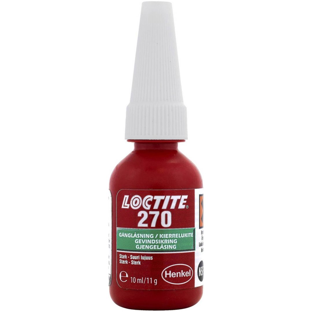 Gänglåsning stark 270 LOCTITE GÄNGSÄKRING STARK 10ML 270