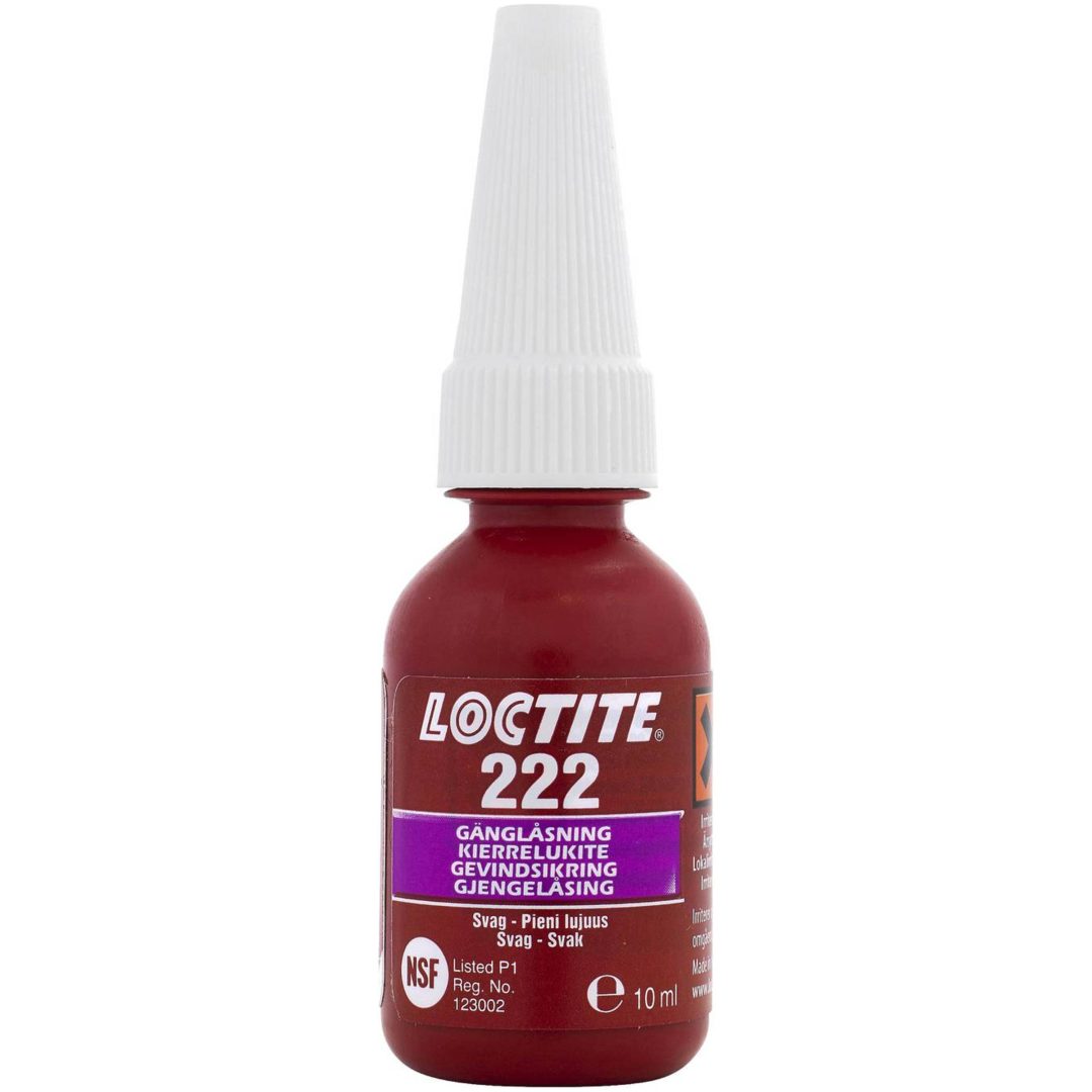 Gänglåsning svag 222 LOCTITE GÄNGLÅSNING SVAG 222 10ML – bild 2