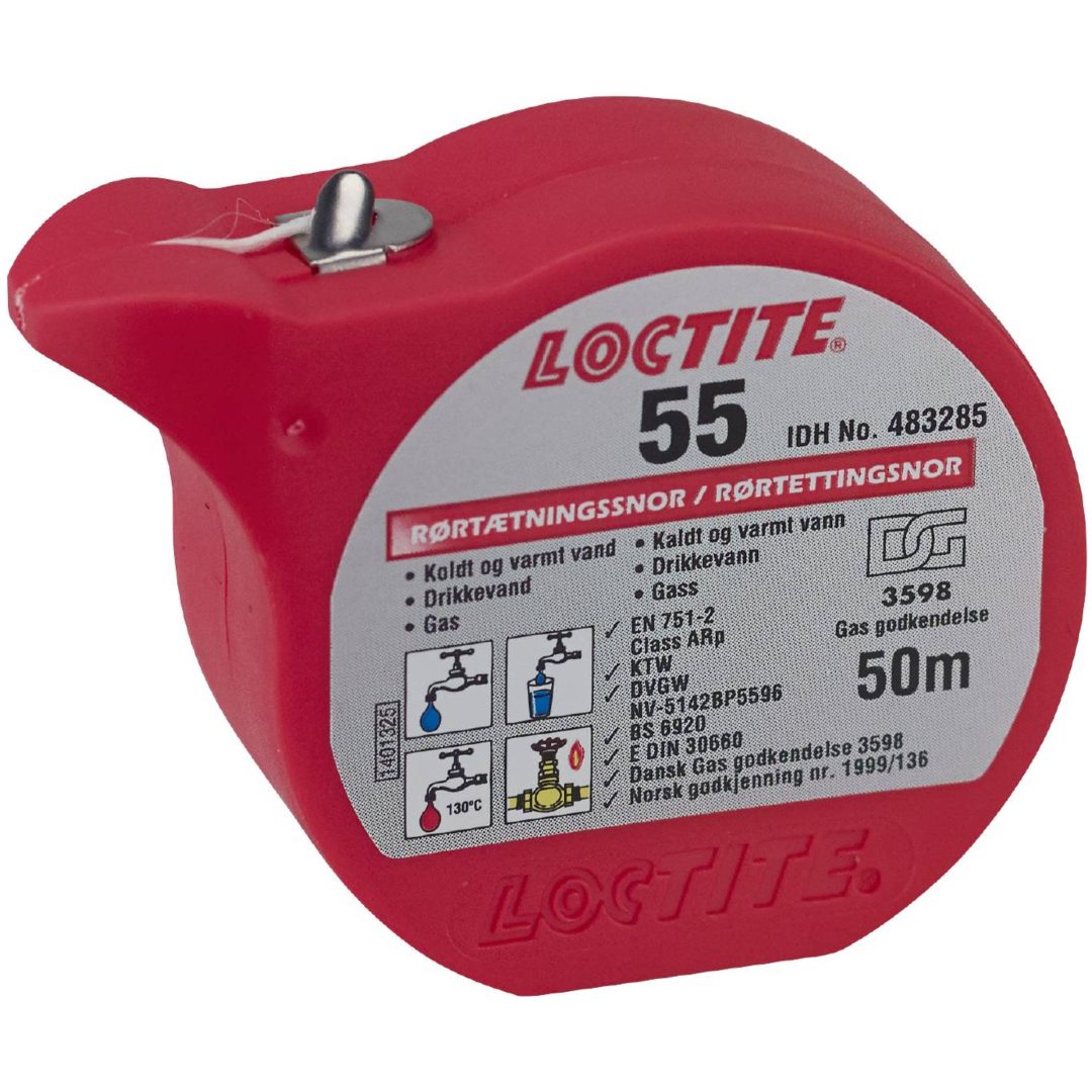 Gängtätning rörtätning 55 LOCTITE GÄNGTÄTNINGSSNÖRE 50M 55 – bild 4