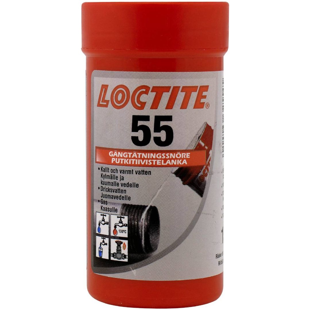 Gängtätning rörtätning 55 LOCTITE GÄNGTÄTNINGSSNÖRE 50M 55