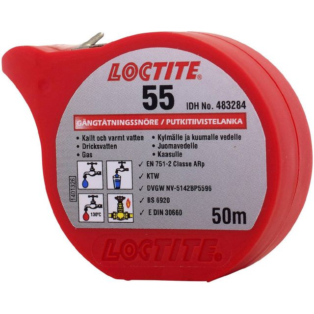 Gängtätning rörtätning Loctite 55
