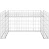 Garage för gräsklippare och blombädd 110x80x60 cm ståltråd vidaXL – miniatyr 3