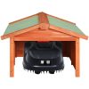 Garage för robotgräsklippare 72x87x50 cm massivt granträ vidaXL – miniatyr 3