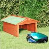 Garage för robotgräsklippare 72x87x50 cm massivt granträ vidaXL – miniatyr 1
