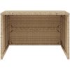 Garage för robotgräsklippare beige 86x90x52/57 cm konstrotting vidaXL – miniatyr 5