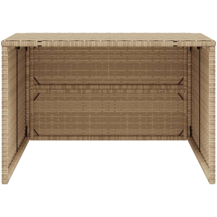 Garage för robotgräsklippare beige 86x90x52/57 cm konstrotting vidaXL – bild 5