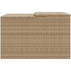 Garage för robotgräsklippare beige 86x90x52/57 cm konstrotting vidaXL – miniatyr 6