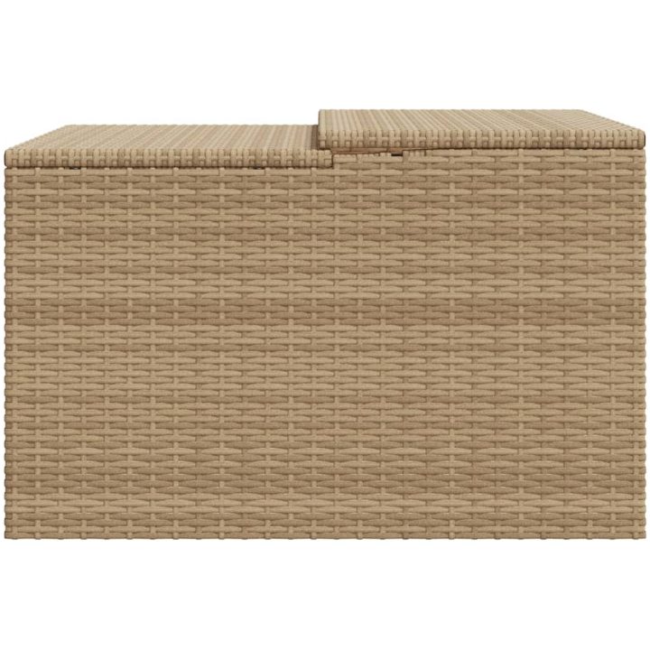 Garage för robotgräsklippare beige 86x90x52/57 cm konstrotting vidaXL – bild 6