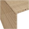 Garage för robotgräsklippare beige 86x90x52/57 cm konstrotting vidaXL – miniatyr 8
