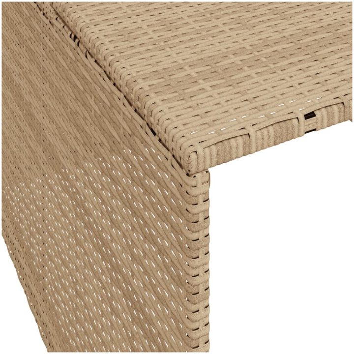 Garage för robotgräsklippare beige 86x90x52/57 cm konstrotting vidaXL – bild 8