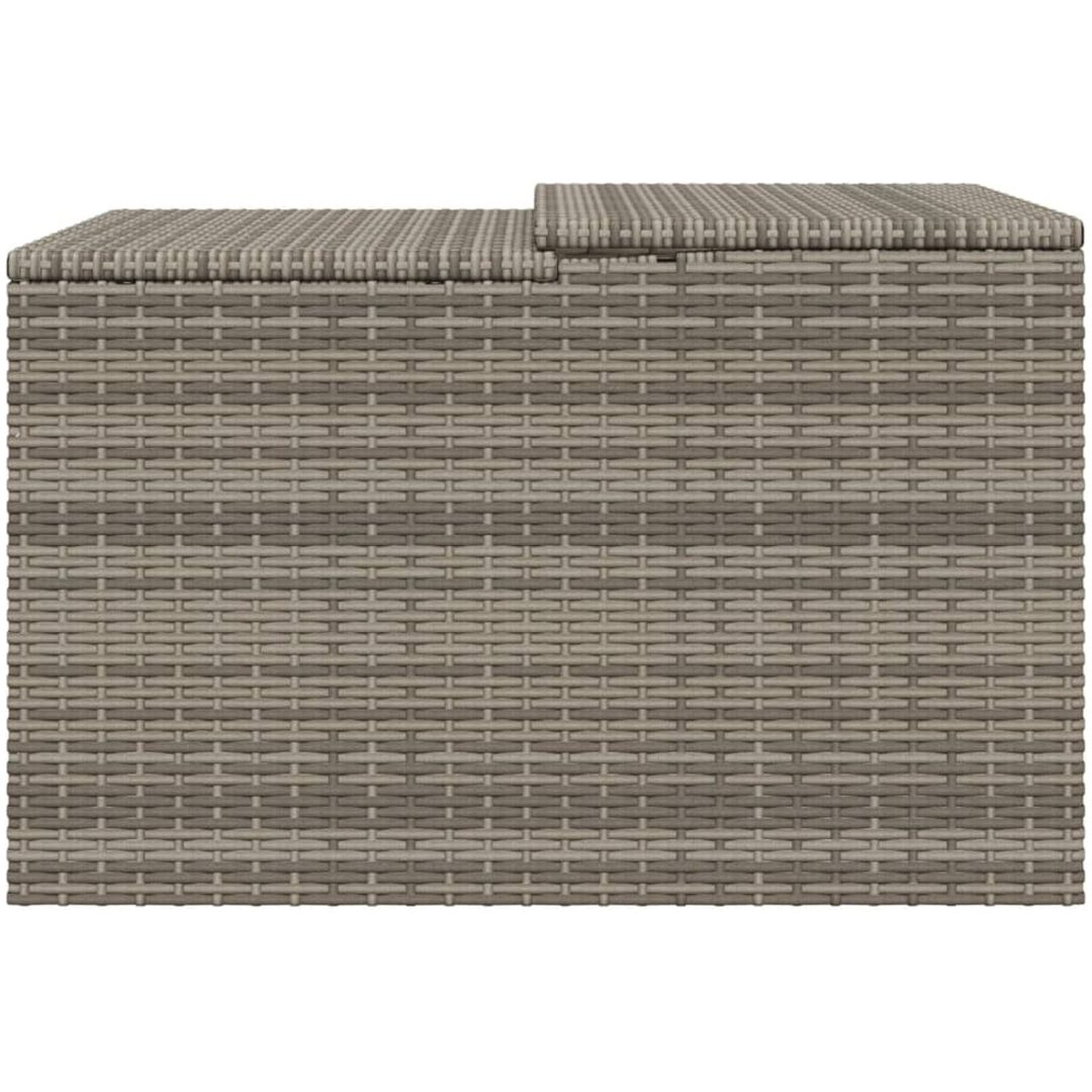 Garage för robotgräsklippare grå 86x90x52/57 cm konstrotting vidaXL – bild 6