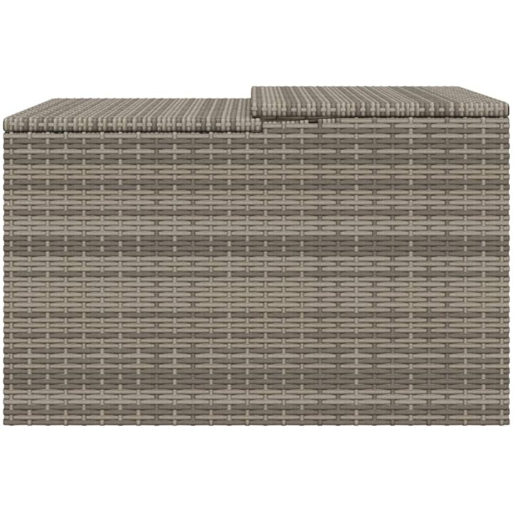 Garage för robotgräsklippare grå 86x90x52/57 cm konstrotting vidaXL – bild 6