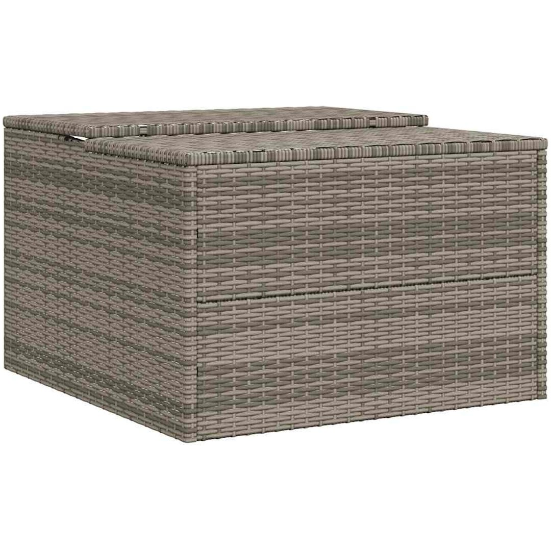 Garage för robotgräsklippare grå 86x90x52/57 cm konstrotting vidaXL – bild 8