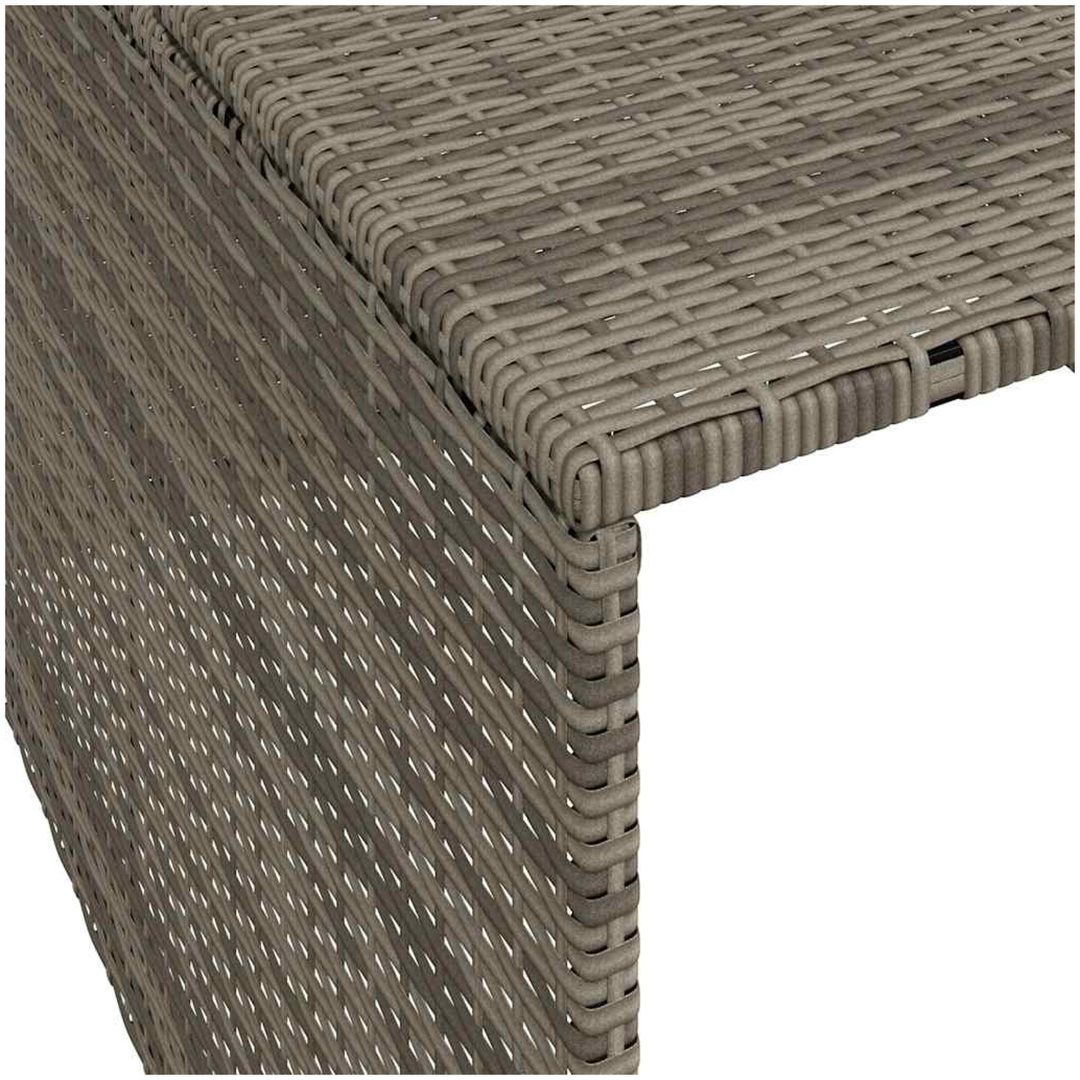 Garage för robotgräsklippare grå 86x90x52/57 cm konstrotting vidaXL – bild 9