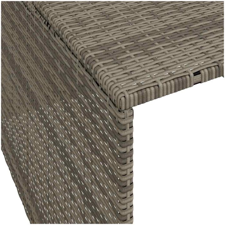Garage för robotgräsklippare grå 86x90x52/57 cm konstrotting vidaXL – bild 9