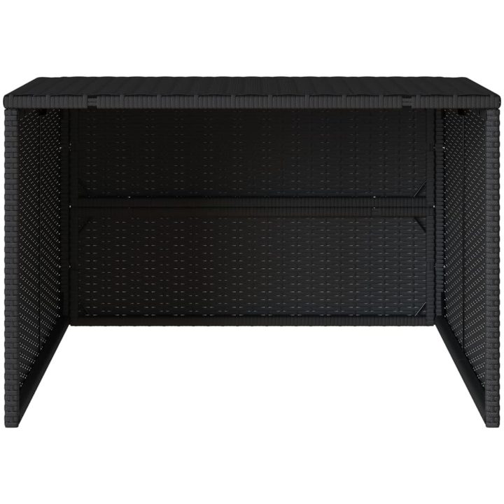 Garage för robotgräsklippare svart 86x90x52/57 cm konstrotting vidaXL – bild 5