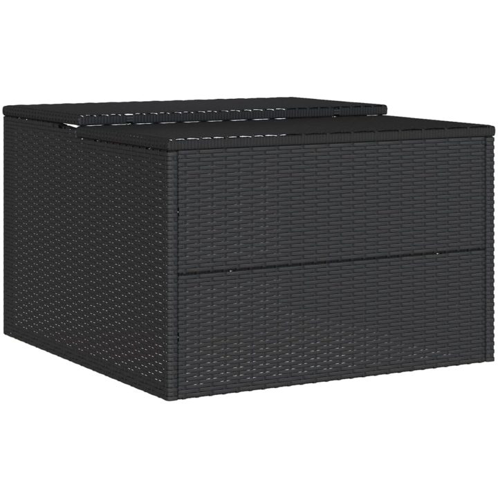 Garage för robotgräsklippare svart 86x90x52/57 cm konstrotting vidaXL – bild 7