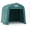Garagetält PVC grön vidaXL 1.6 x 2.4 m – miniatyr 11