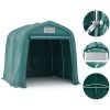 Garagetält PVC grön vidaXL 1.6 x 2.4 m – miniatyr 5