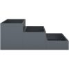 Garden Planter 3-Tier Antracit Stål vidaXL 90 x 90 x 35 cm – miniatyr 7