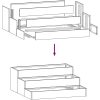 Garden Planter 3-Tier Antracit Stål vidaXL 90 x 90 x 35 cm – miniatyr 10