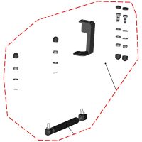 Gasfjäder inkl. fästserie Höger Polaris Ranger 570 Midsize 2022> DFK