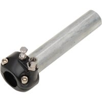 Gasreglage 1" Enkelkabel Svart Aluminium EMGO