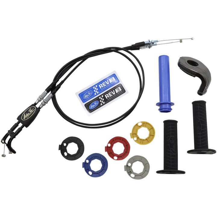 Gasrullskit Rev3 Dual Cable/Twist Throttle Aluminium/Plast MOTION PRO Svart – bild 3