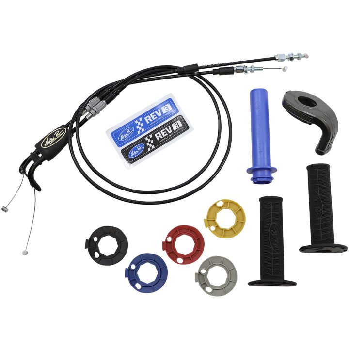 Gasrullskit Rev3 Dual Cable/Twist Throttle Aluminium/Plast MOTION PRO Svart – bild 3