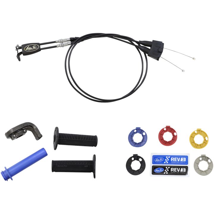 Gasrullskit Rev3 Dual Cable/Twist Throttle Aluminium/Plast MOTION PRO Svart – bild 3