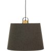 Geilo Taklampa 45cm, Grå/svart/trä ANETA HOME Sockel E27 – miniatyr 1