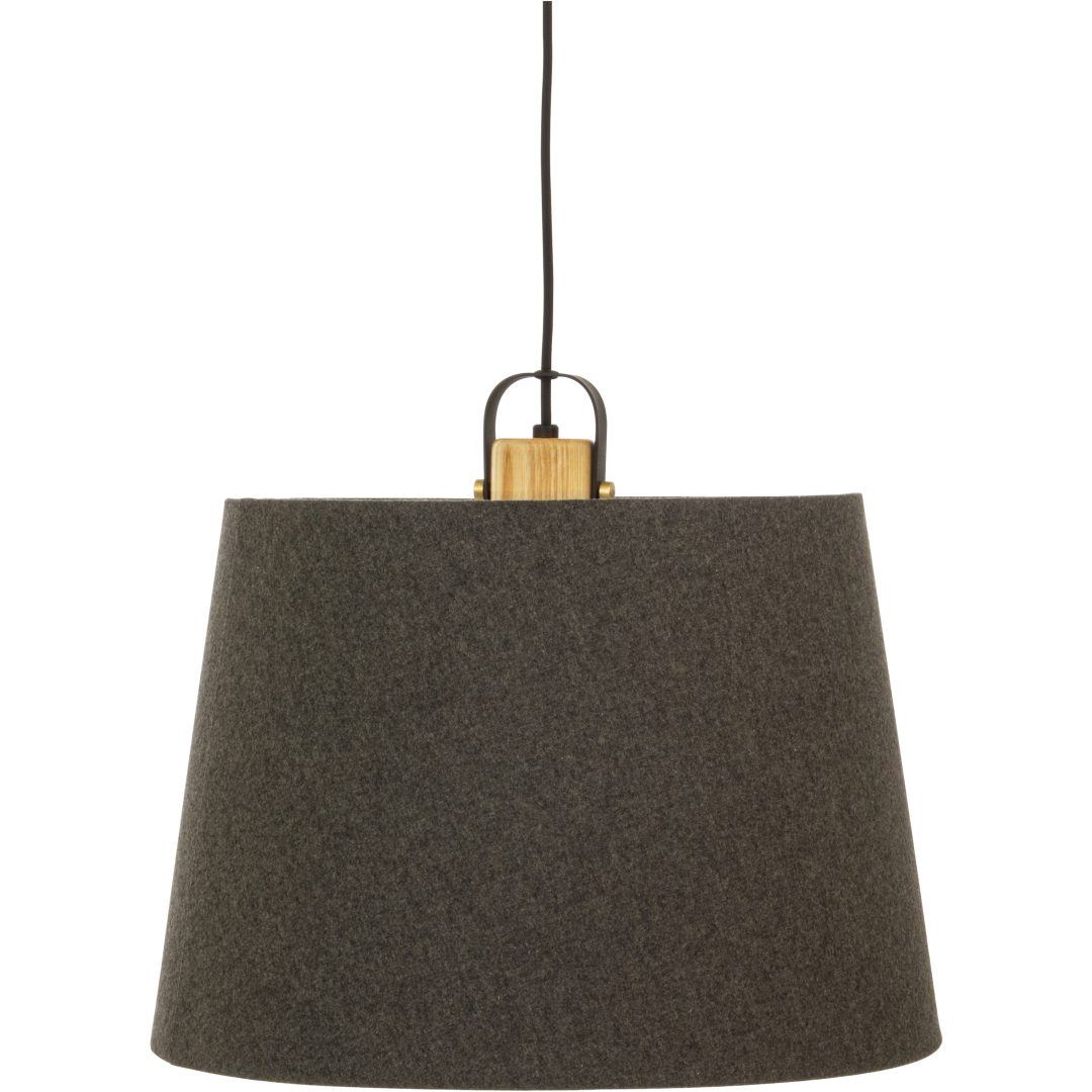 Geilo Taklampa 45cm, Grå/svart/trä ANETA HOME Sockel E27