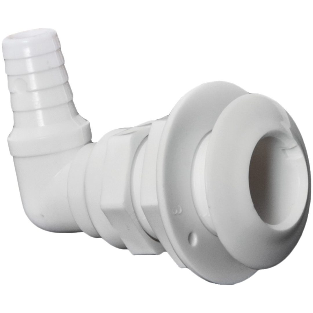 Genomföring 90° Vit Plast Osculati