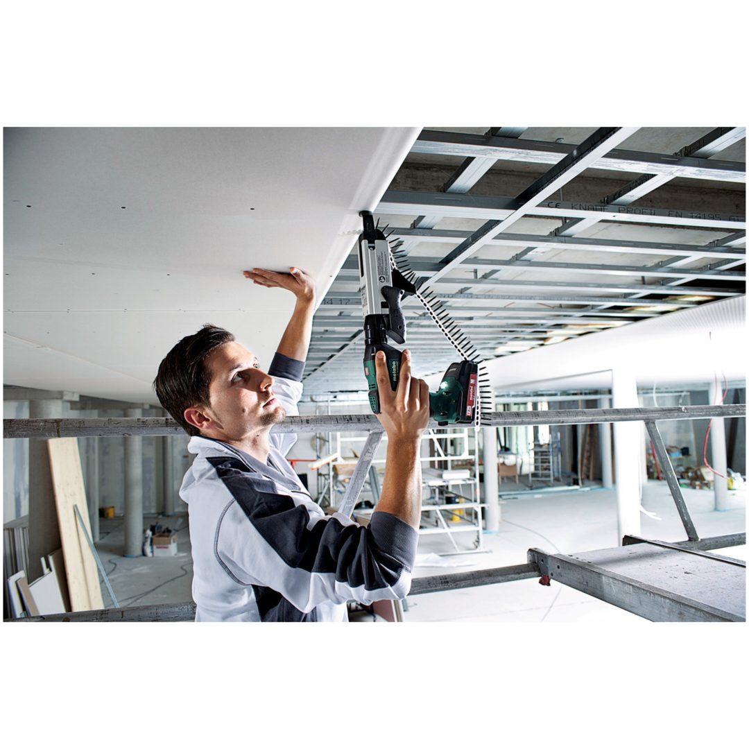 Gipsautomat 18V SE 18 LTX 6000 + SM 5-55 Med Li-Jon Batteri METABO 18 V Med Li-jon Batteri – bild 2