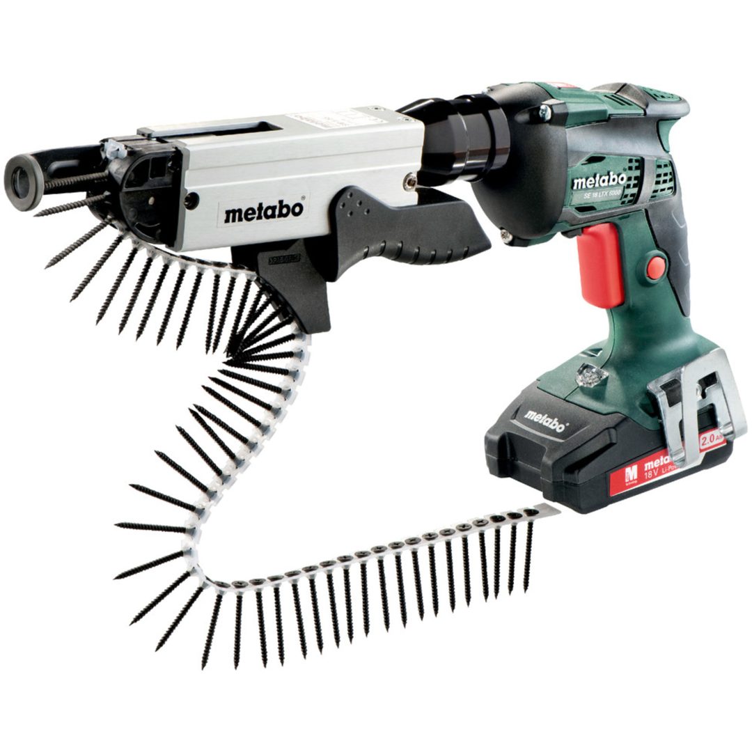Gipsautomat 18V SE 18 LTX 6000 + SM 5-55 Med Li-Jon Batteri METABO 18 V Med Li-jon Batteri